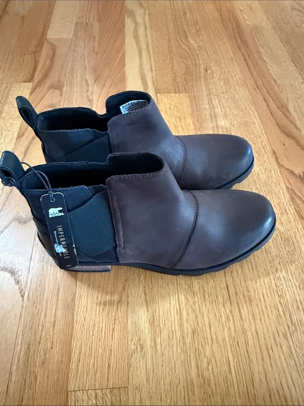 Sorel womens Dark Brown Chukka Chelsea Boots size 8.5 - Picture 3 of 5